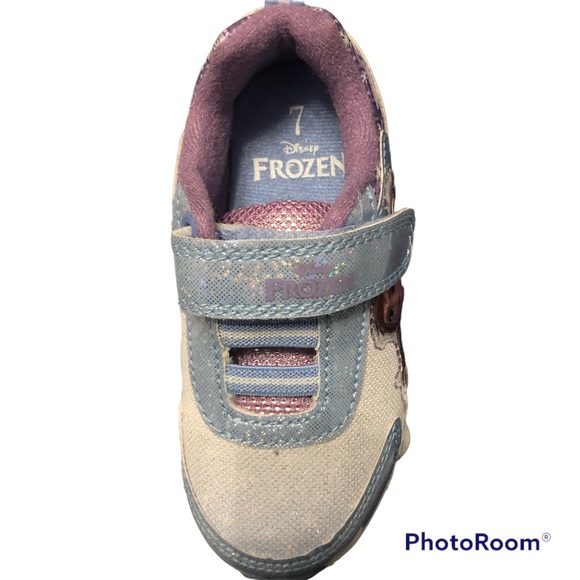 NWT Disney Frozen Girls Light Up Shoe Size 7 - Picture 2 of 4